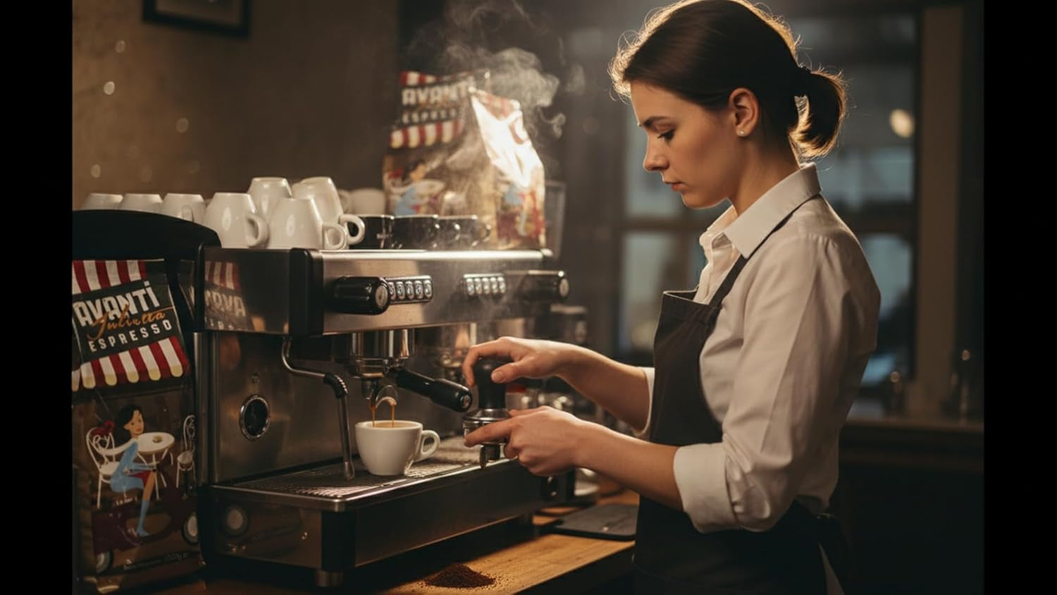 AVANTI Julietta Espresso kaffebønner, 500 g, 70% Arabica 30% Robusta, traditionel tromleristning