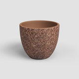 Artevasi Hestia urtepotter, urtepotter, dekorative krukker, kompleks tekstur, håndlavet keramik, terracotta farve, 17 cm