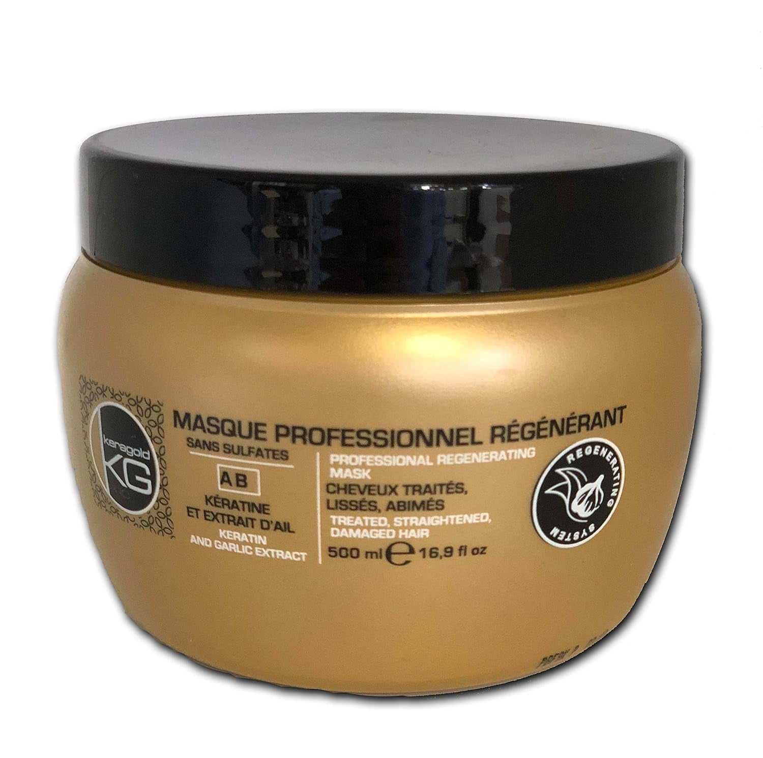 Pro sulfatfri maske med keratin/hvidløgsekstrakt 500 ml Naty Shop hårmaske Standard titel
