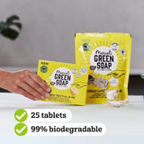 Marcel'S Grøn Sæbe Opvaskemaskine Tabs Alt-i-En - Grapefrugt & Lime - 25 stykker Køkkenopvaskemidler Naty Shop
