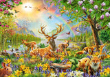 Ravensburger puslespil til børn - 13352 Graceful Deer Family - 200 brikker puslespil til børn fra 8 år og opefter Naty Shop