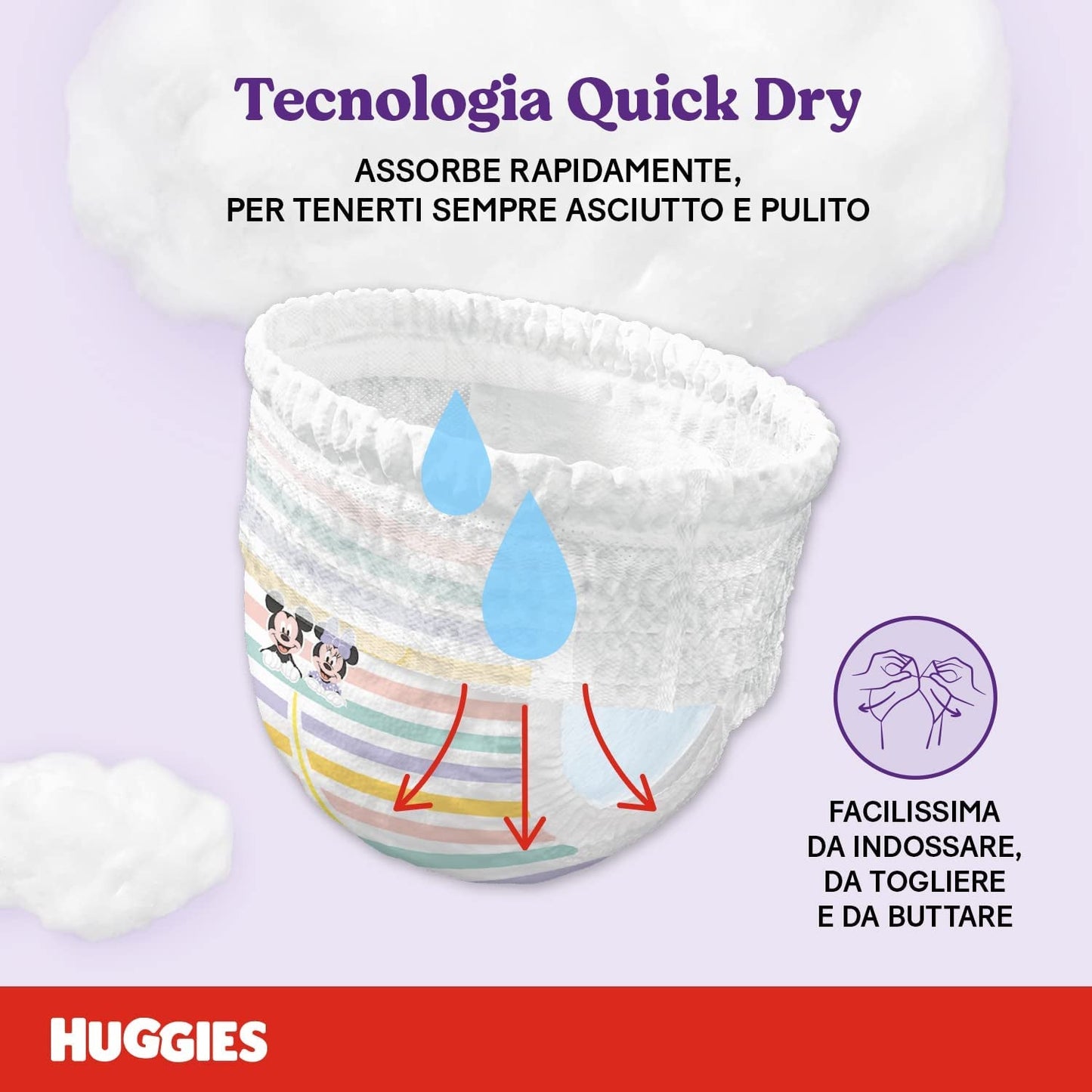 Huggies Ultra Comfort bleer, størrelse 4 (9-14 kg), pakke med 72 bleer