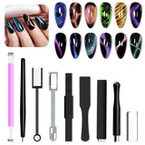 SUPWEE 5 i 1 Neglemagnetværktøj, Pink Cat Eye Magnet Für Nägel Multifunktions Magnetstift DIY Magic 3D Magnet Stick Pen Sæt Nail Art Magnet Stick Für Nail Art Diy-Zubehör