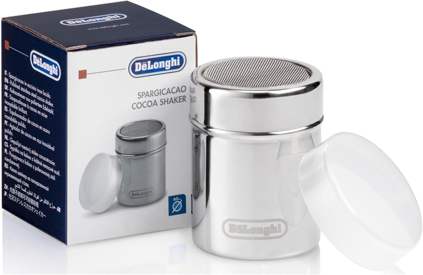 De'Longhi DLSC061 Kakaoshaker i rustfrit stål, 175 ml, sølv