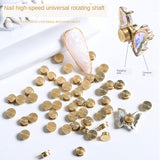 Nail Art Roterende Charm, 20 Stück Spinning Nail Charms Nail Rotating Bearing Für Nail Art Design DIY Crafting Schmuck Zubehör