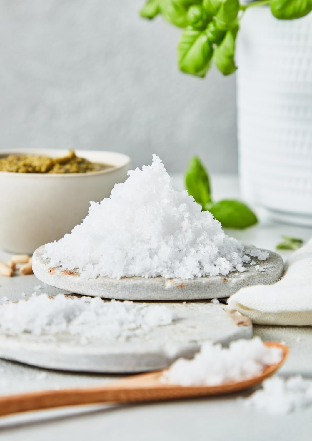 Fuchs Gewürze - Fleur de Sel | Ædelt toppingsalt til asparges, skaldyr og fisk | Meersalz i premium kvalitet 100 g im wiederverschließbaren Gewürzglas
