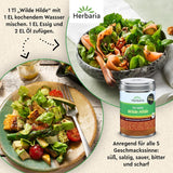 Herbaria Wilde Hilde bio 100g M-Dose-fertige Bio-Gewürzmischung - Saladgewürz für ausgefeilte Salade - mit erlesenen Ingrediens - i nachhaltiger Aromaschutz-Dose