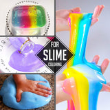 Madfarve - 24 levende madfarvestoffer til bagning, kagepynt, glasur, småkager, fondant og macarons - Flydende madfarve til sæbefremstilling og håndværk - 24 x 6 ml