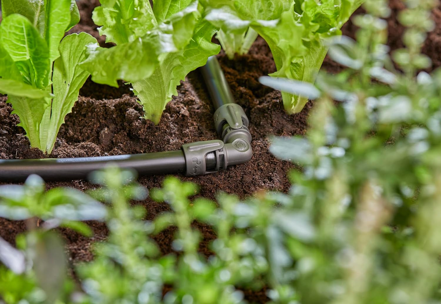 Gardena mikro-drypvandingssystem L-stykke 13 mm (1/2"): Rørforbindelse til at vende 13 mm forsyningsrør, værktøjsfri samling, genanvendelig (13202-20)