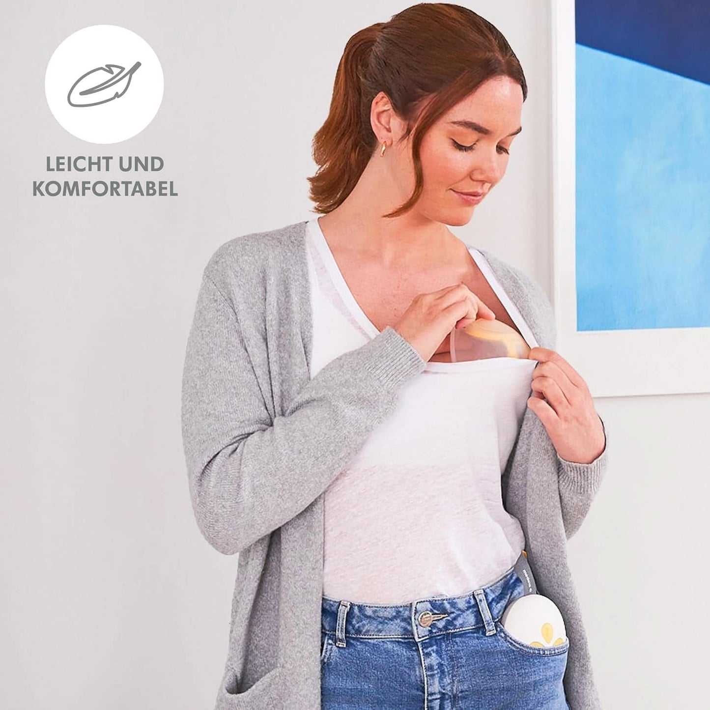 Medela Solo håndfri brystpumpe | Kompakt og intuitiv elektrisk brystpumpe til pumpning på den ene side Mad og ammetilbehør Bebe Naty Shop
