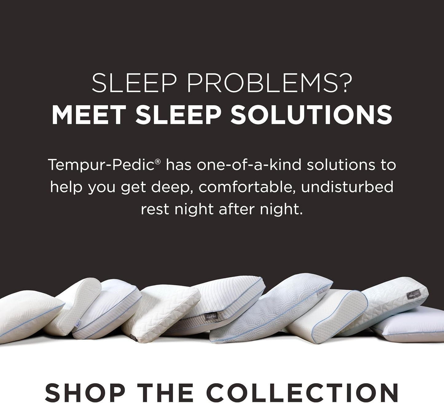 TEMPUR-PEDIC Symphony Pude Lavet af memory skum, Luksuriøs, Blød, Standard, Hvid Standardpuder Naty Shop