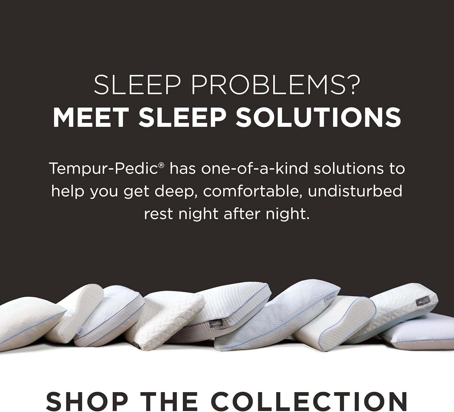 TEMPUR-PEDIC Symphony Pude Lavet af memory skum, Luksuriøs, Blød, Standard, Hvid Standardpuder Naty Shop