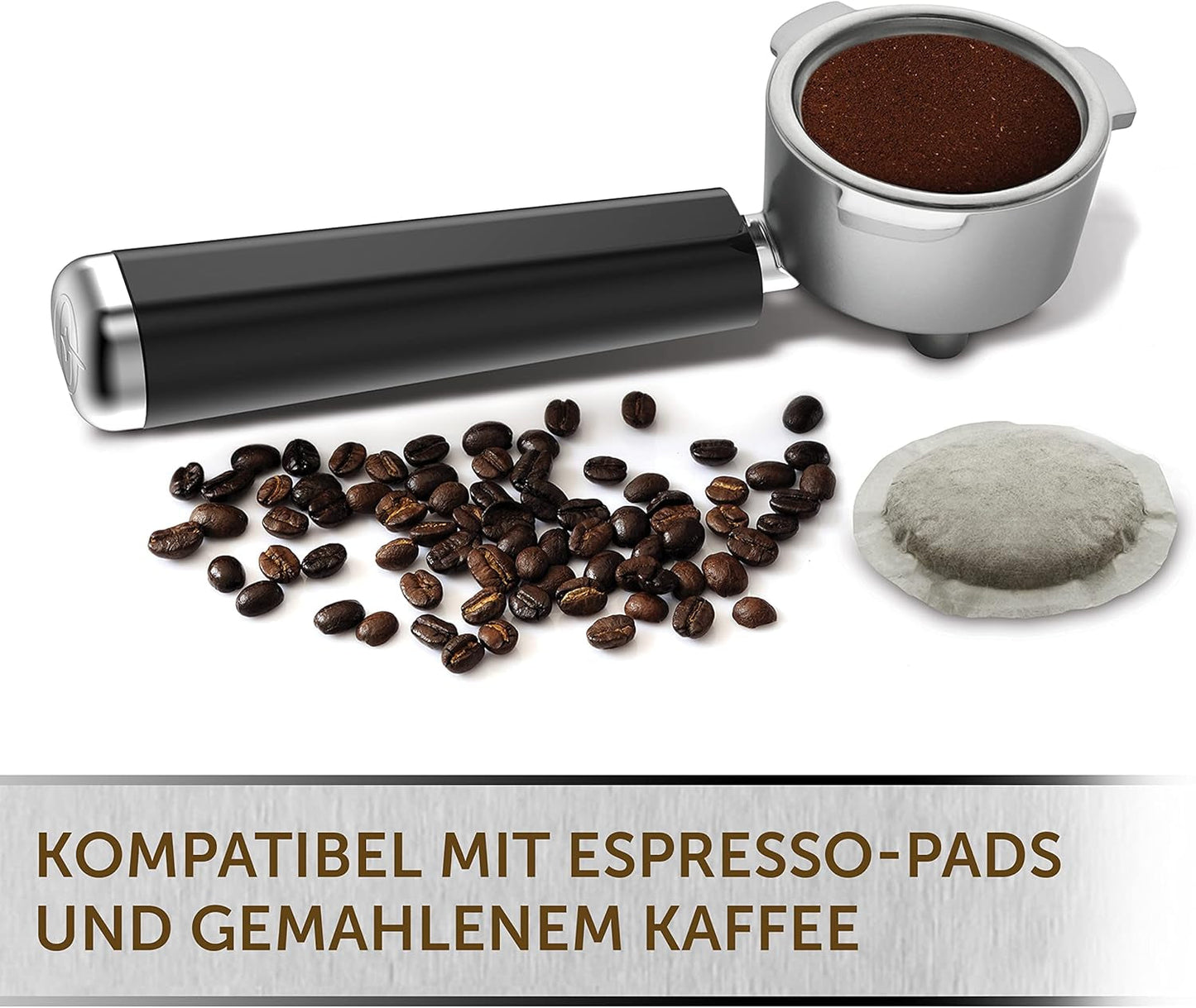 Espresso Breville Prima Latte II | Latte og cappuccino maskine | Professionel pumpe med 15 bar og mælkeskummer | Sølv [VCF108X]