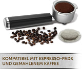 Espresso Breville Prima Latte II | Latte og cappuccino maskine | Professionel pumpe med 15 bar og mælkeskummer | Sølv [VCF108X]