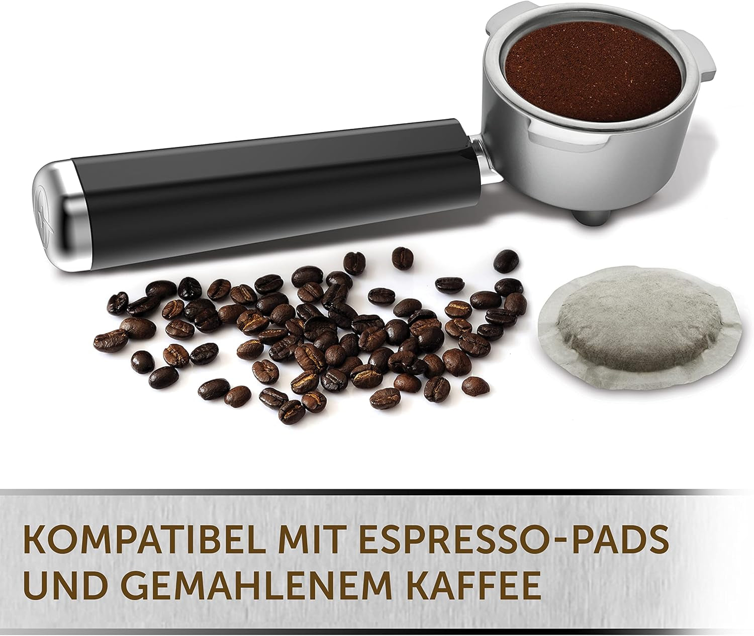 Espresso Breville Prima Latte II | Latte og cappuccino maskine | Professionel pumpe med 15 bar og mælkeskummer | Sølv [VCF108X]