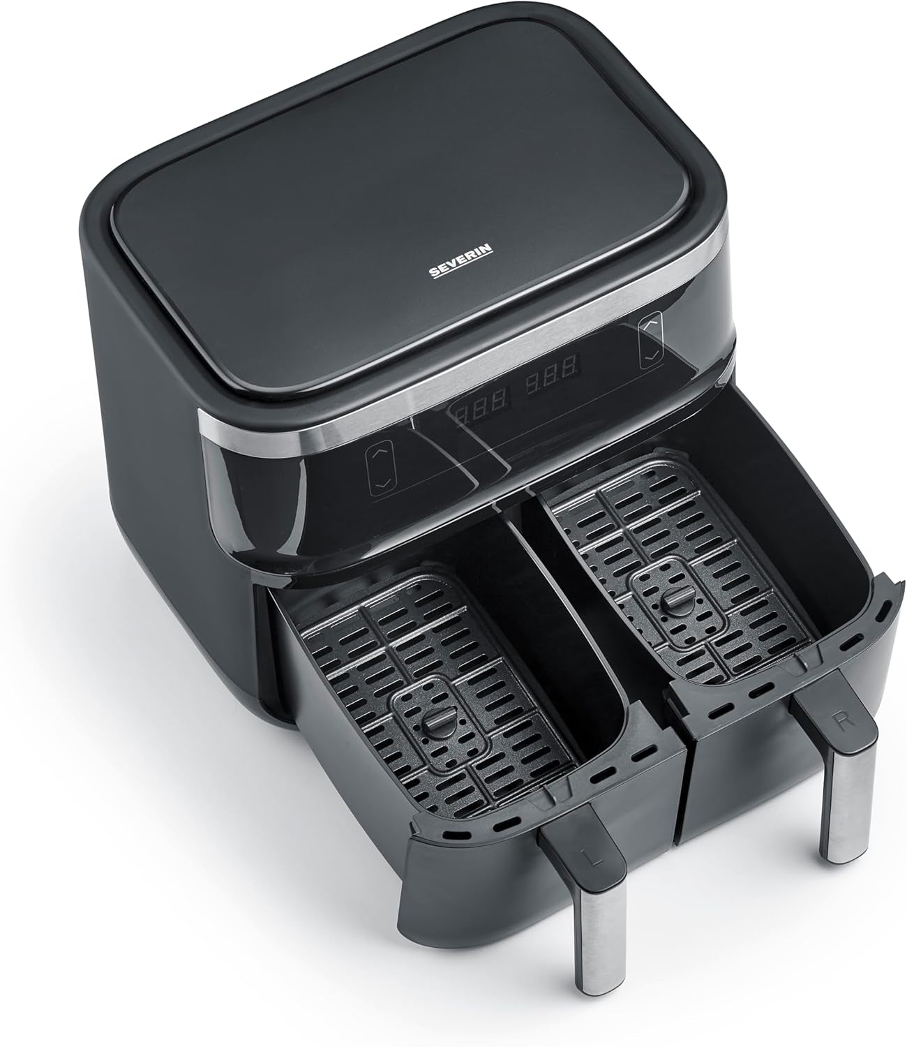 SEVERIN Dobbelt varmluftfriture med kogekammer 2 X 3,8 L, 8 automatiske programmer Hvidevarer Naty Shop