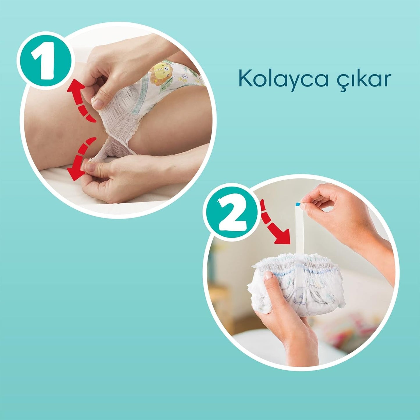 Pampers bleer (gammel version), natbukser, str. 5, 22 stk., 12 kg-17 kg