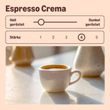 af Amazon Espresso Crema Röstkaffee Ganze Bohnen, 1 kg (2 pakker á 500 g), Rainforest Alliance-Zertifizierung