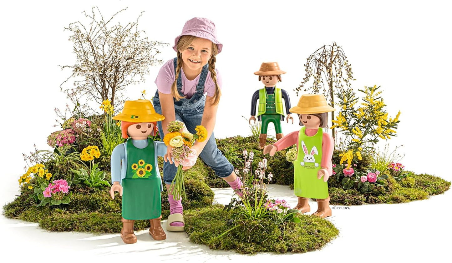LECHUZA Gardener 2021 - Solsikke (62,5 cm), Grøn/Lyseblå