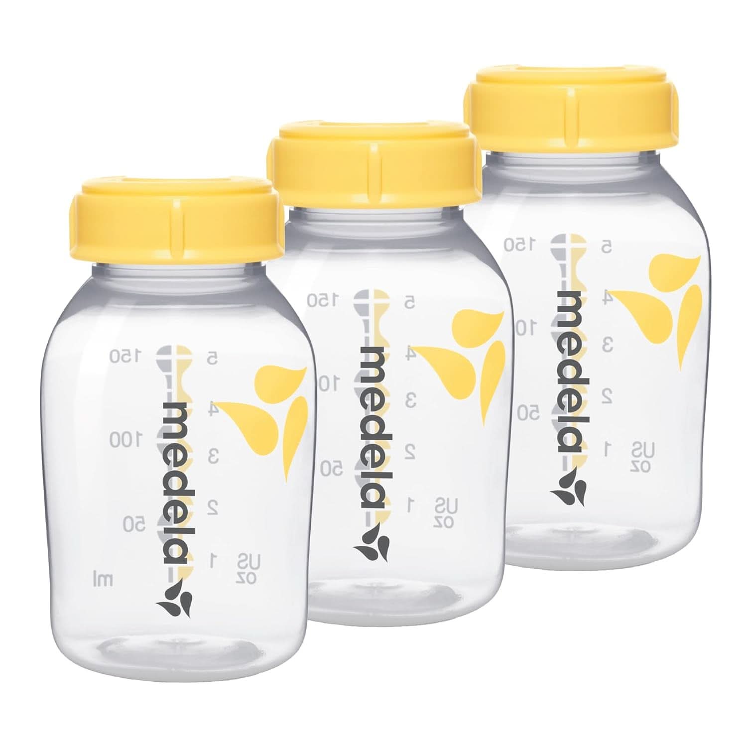 Medela Flaschen Zur Austellungen Von Muttermilch | Bpa-fri | Packung À 3 × 150 ml Babymad og ammetilbehør Naty Shop Flaschenset (3X 150Ml)