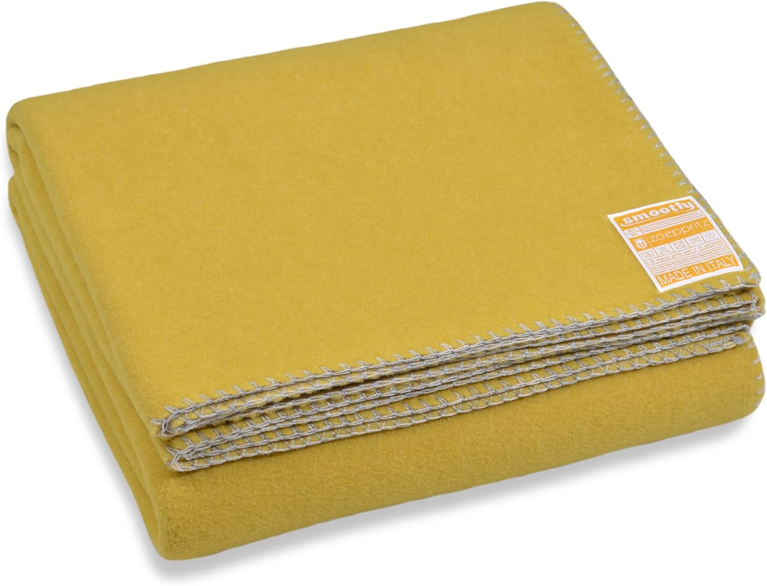 Zoepritz siden 1828 Glat fleece tæppe - Fluffy komfortabelt polar fleece tæppe - Vegansk - 140X190Cm - 010 Off-White, 010 Offwhite Zoepritz Senge og betræk siden 1828 165 Curcuma 140X190Cm