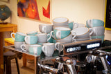 Creatable 34042 Vintage Nature Aqua Series 8-delt servisesæt til 4 porcelæn kaffekopsæt Tåler opvaskemaskine og mikroovn fremstillet i Europa