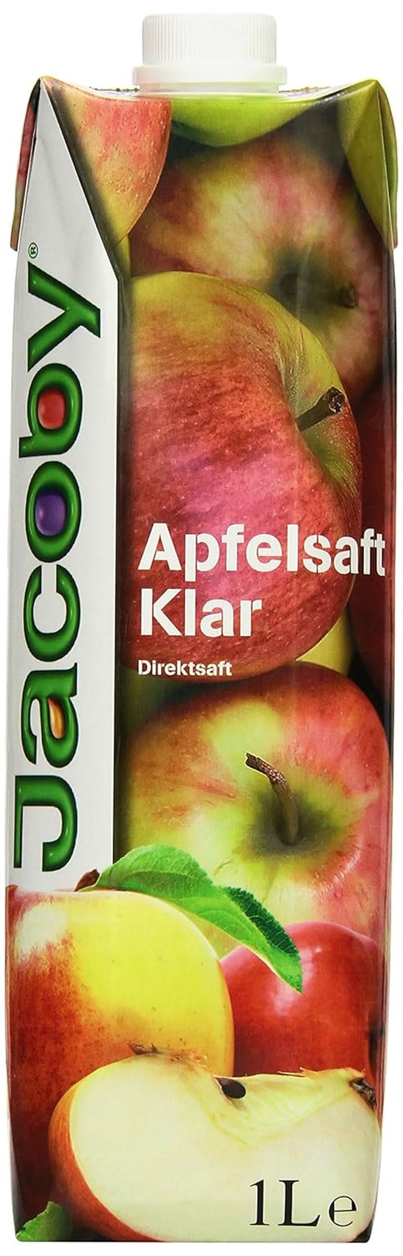Jacoby 100 % klar æblejuice, 6 x 1 liter Ikke-alkoholiske drikke Naty Shop