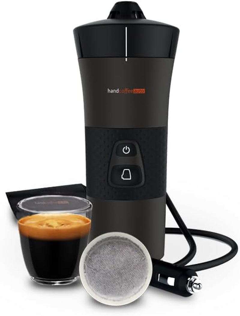 Handpresso - Håndkaffe Auto 21000 | 12V bil espressomaskine - 12 volt espressomaskine til biler | Senseo Pad espressomaskine til biler - 12V rejse espressomaskine | 12 volt espressor til autocampere
