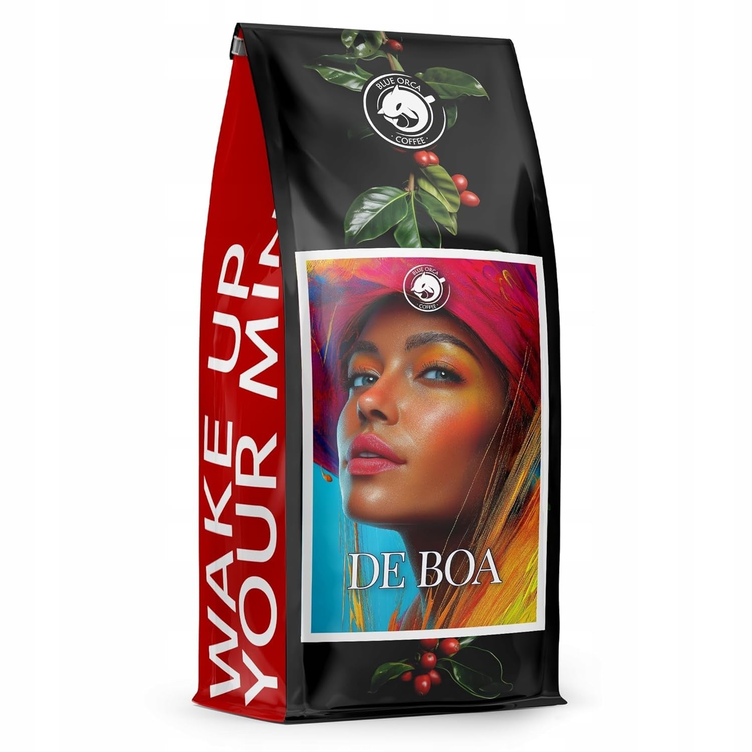 Malet kaffe DE BOA 1KG | 100% Arabica | med strejf af chokolade og nødder | mellemristede kaffebønner, lav surhedsgrad | ideel til espressomaskiner | Blue Orca kafferisteri