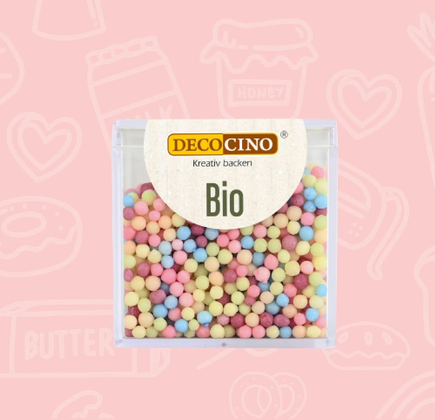 DECOCINO Økologiske drys perler - 60 gram - Økologiske dextrose sprinkles Sprinkles Naty Shop
