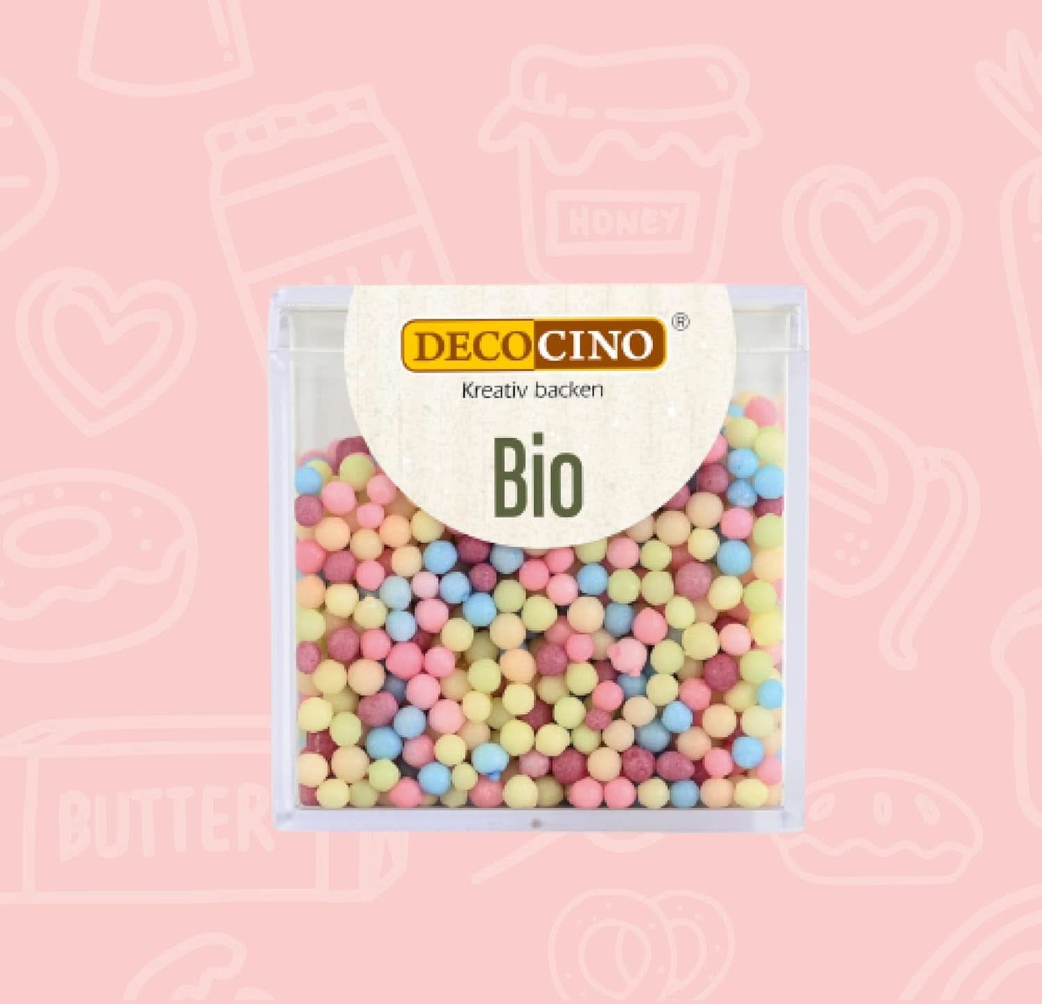 DECOCINO Økologiske drys perler - 60 gram - Økologiske dextrose sprinkles Sprinkles Naty Shop