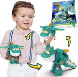 Super Wings 5" Transforming Characters 2-Pack Transforming Supercharged Jett + Tino Transformer Legetøj til drenge og piger i alderen 3+ Røde actionfigurer Naty Shop Tino
