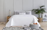 Todocama Fine Boutique sengetæppe med diamantmønster Forår Sommer Efterår Vinter 100 % Ekstra blødt Microfiber Multifunktionelt Sengetæppe 105-200 X 260 cm Beige Senge og Tæpper Besuche den Todocama-Store Hvid Cama 80/90 - 180X260Cm