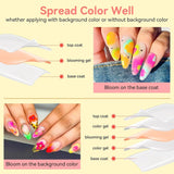 Makartt Blooming Gel-neglelak - 15ml Blooming Gel-neglelakforlænger med marmorfarve, gelmaling, gør-det-selv-manicure-negledesign, blomster, dyr, akvarel, magisk manikyrsæt