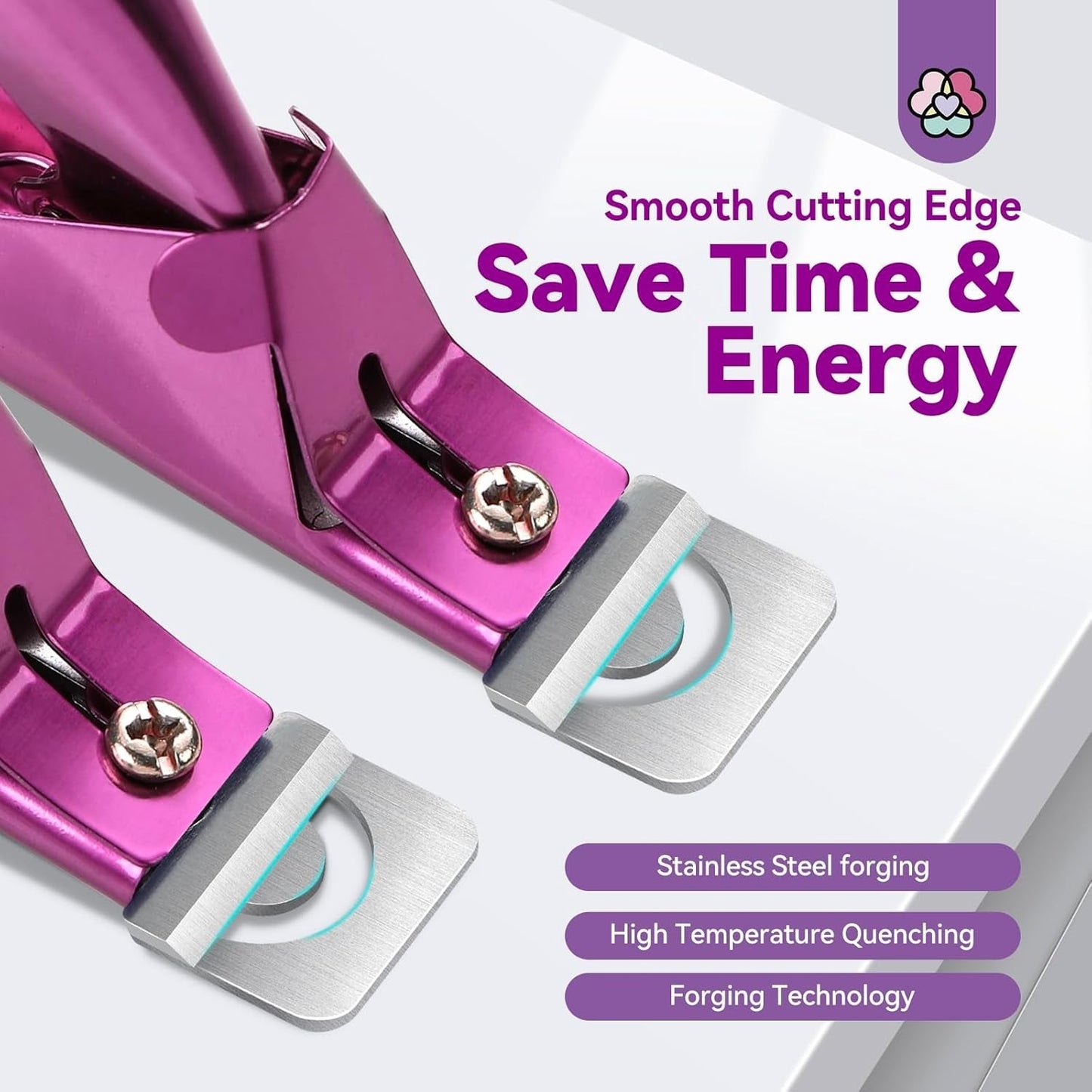 Saviland negle manicure cutter med 15 magneter, gel negle negle trimmer manicure negle cutter til kunstige negle Gel negle Akryl negle kunstige negle (rød rød)