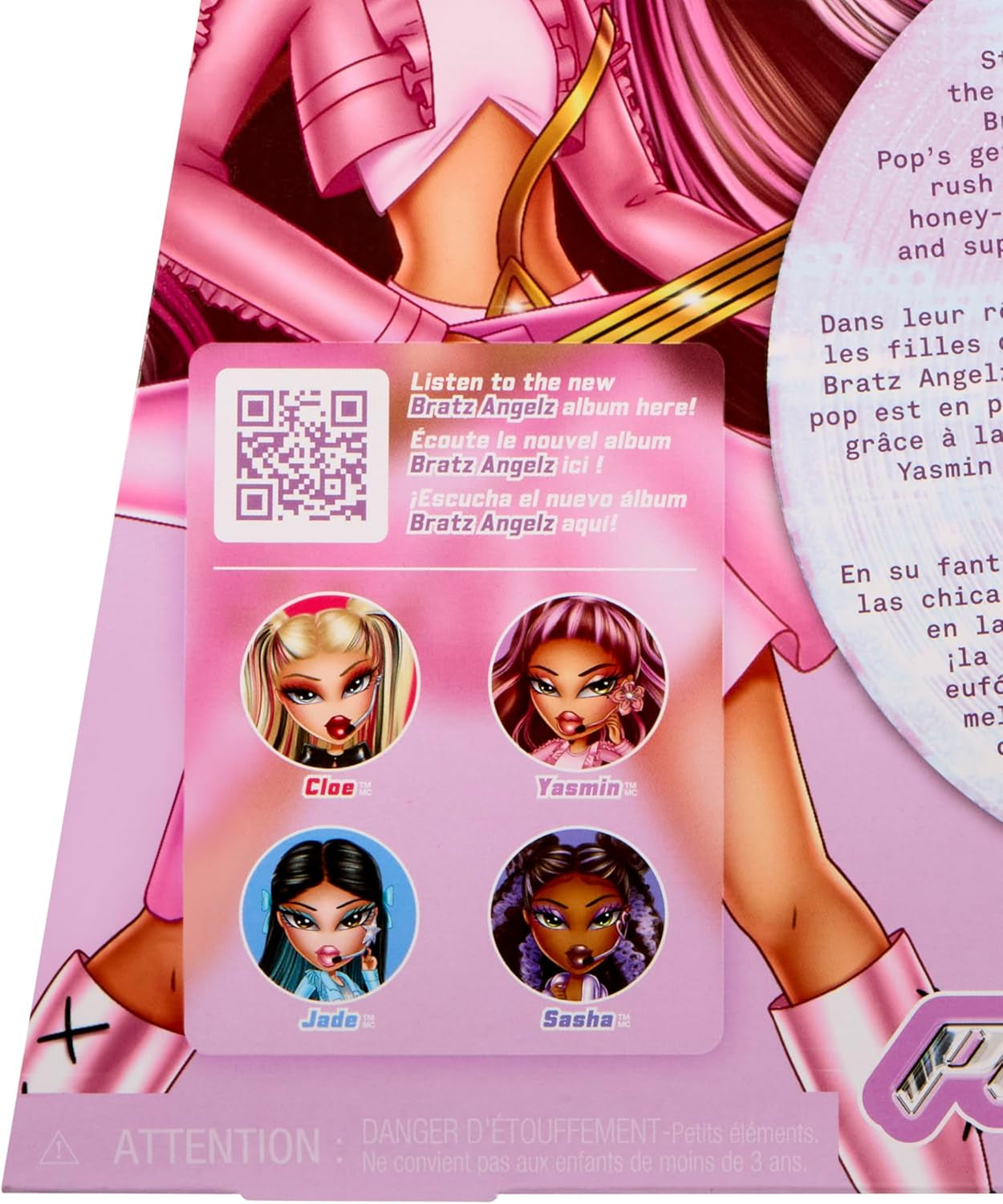 BRATZ Pop Starz Yasmin – Modedukke med samler charme, outfit og musikalsk tilbehør