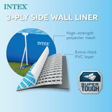 Intex 28271NP - Rektangulær overjordisk pool med ramme, 2282 L, stål og PVC, blå, 260x160x65 cm