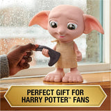Spin Master 6067280 Wizarding World Harry Potter Magical Interactive Dobby Elf Sock Doll, 30+ lyde og sætninger, 21,6 cm, børnelegetøj, sort