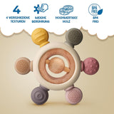 Babybitring med suttekæde - Brændselhjælp - Babylegetøj 0-6 måneder - Nyfødte essentielle ting - BPA-frit børnelegetøj - gaveideer til spædbørn