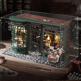 Magic Shop dukkehus med støvdæksel DIY Miniature dukkehus møbelsæt 1:24 Kreativ gave til børn Teenagere Fødselsdagsgave