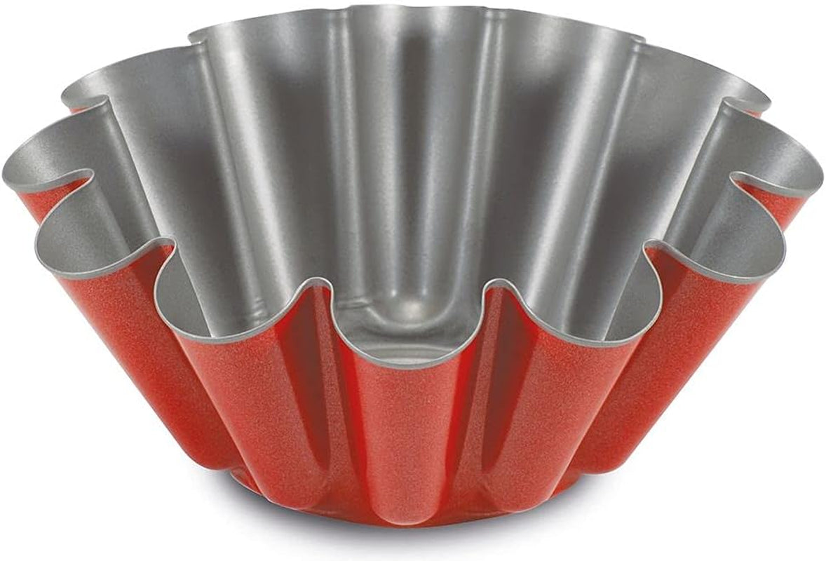 52022HGNA Rossana 2.0, buddingform 22 cm, stål med non-stick belægning, farve rød/grå, rustfrit stål Bageforme og plader Naty Shop