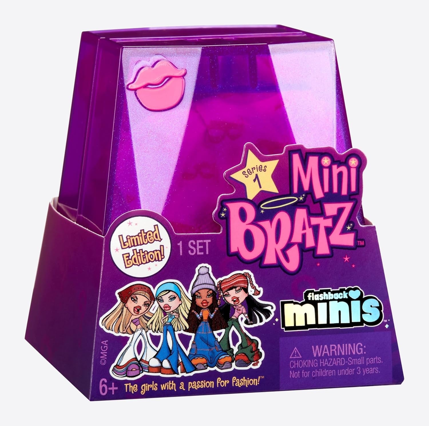 Bratz Miniverse MGA's Y2K Nostalgia Flashback Minis Limited Edition-dukker - OVERRASKELSESPAKKE - 2 Bratz Mini-dukker og udstillingshylster - Fantastisk gave til børn og samlere 6+