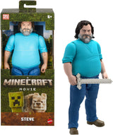Mattel Minecraft-historiesæt med 4 actionfigurer og 3 tilbehørsmøder i oververdenen Minecraft-film inspireret samlelegetøj JFR70 actionfigurer Naty Shop Steve