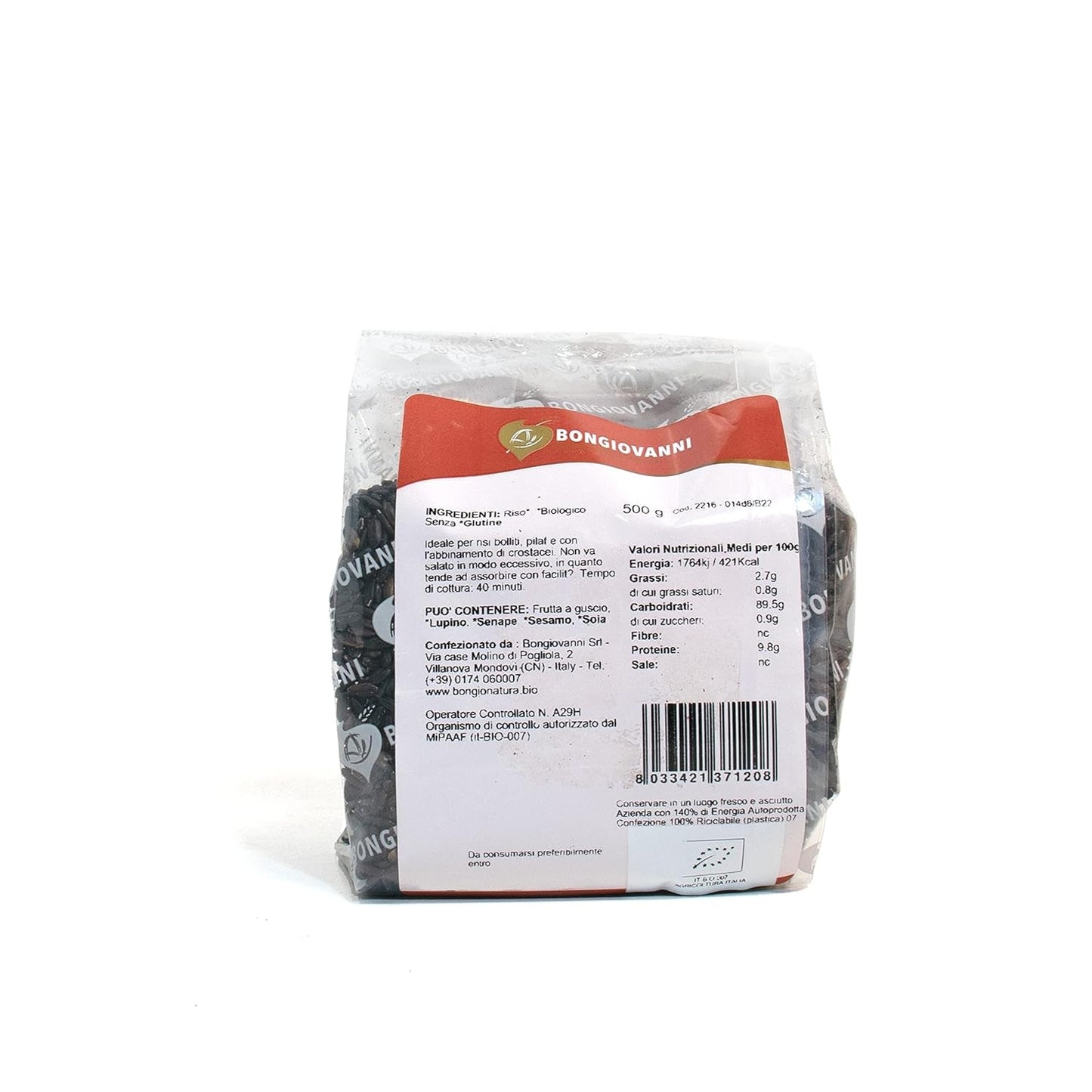 Nerone sorte ris 500g økologiske