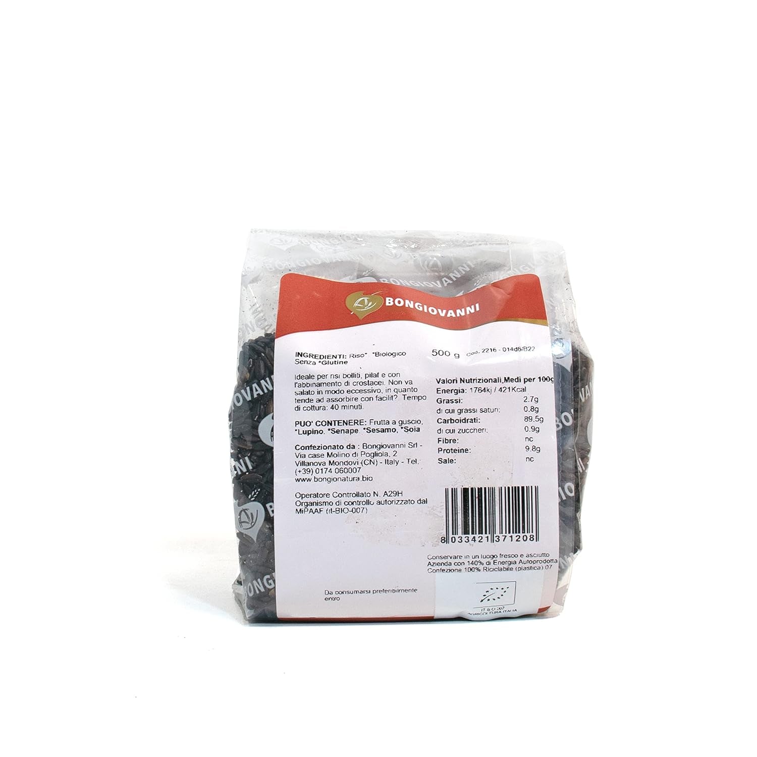 Nerone sorte ris 500g økologiske