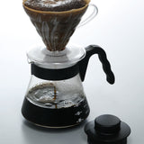 4977642019126 Karaffel til servering af kaffe V60 700 ml VCS-02B, glas, farveløs, 17,3 x 14,1 x 13 cm