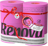 Renova toiletpapir, grønt, 4 ruller