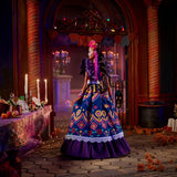 2022 Día De Muertos Barbie-dukke med pjusket traditionel kjole, blomsterkrans og Calavera-ansigtsmaling, gave til samlere
