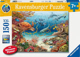 Ravensburger børnepuslespil 13411 - Havdyr på koralrevet - Hvorfor? Hvorfor? Hvorfor? Puslespil 150 stykker XXL + vidensplakat, for børn fra 7 år Puslespil Naty Shop Standard titel
