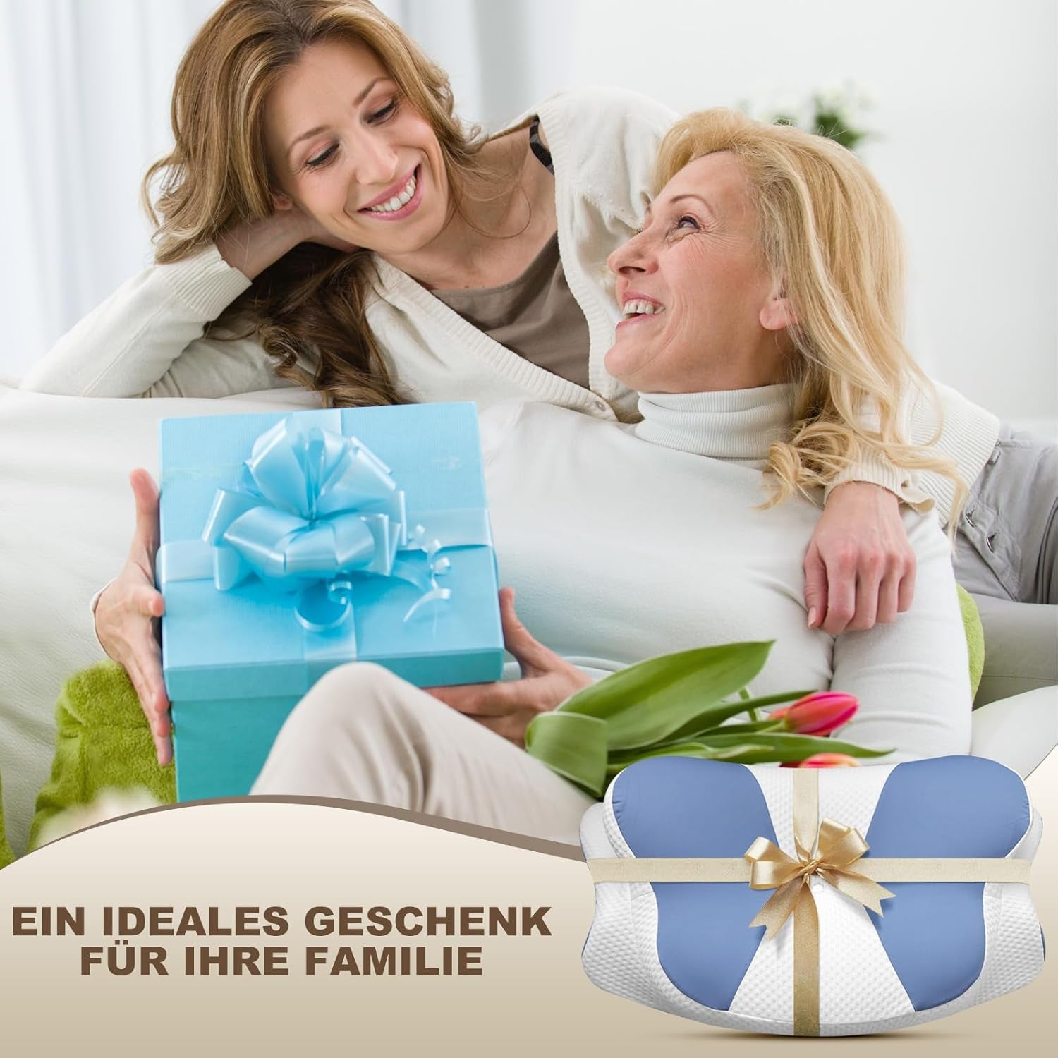 Ergonomisk sidesovepude - Nakkepude Nakke- og skulderstøttepude Ortopædisk Memory Foam Nakkestøttepude til mave Ryg- og sidesove med nakkestøtte Cervikal ortopædiske puder Naty Shop
